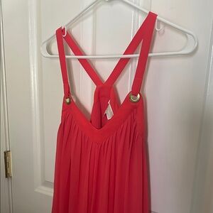 Micheal Kors Coral Sleeveless Dress with Straps